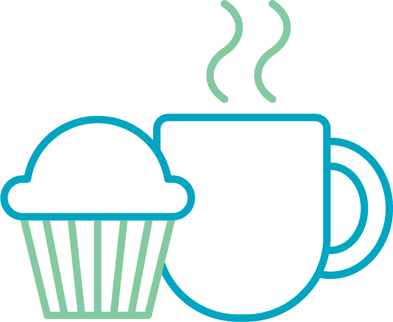 Cupcakeand Coffee Icon PNG Image