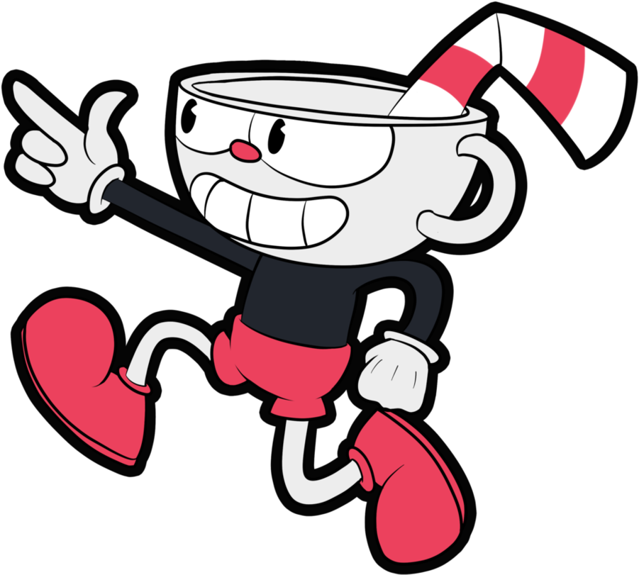 Cuphead Character Pose PNG Image