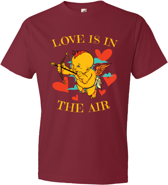 Cupid Love Graphic T Shirt Design PNG Image