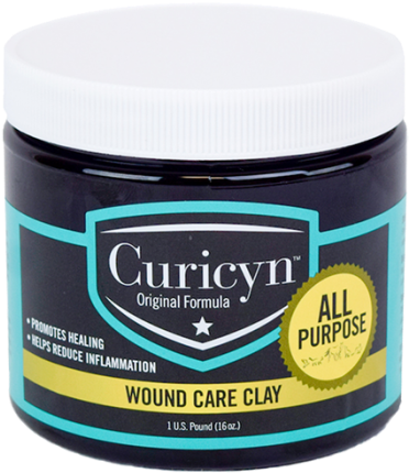 Curicyn Wound Care Clay Container PNG Image