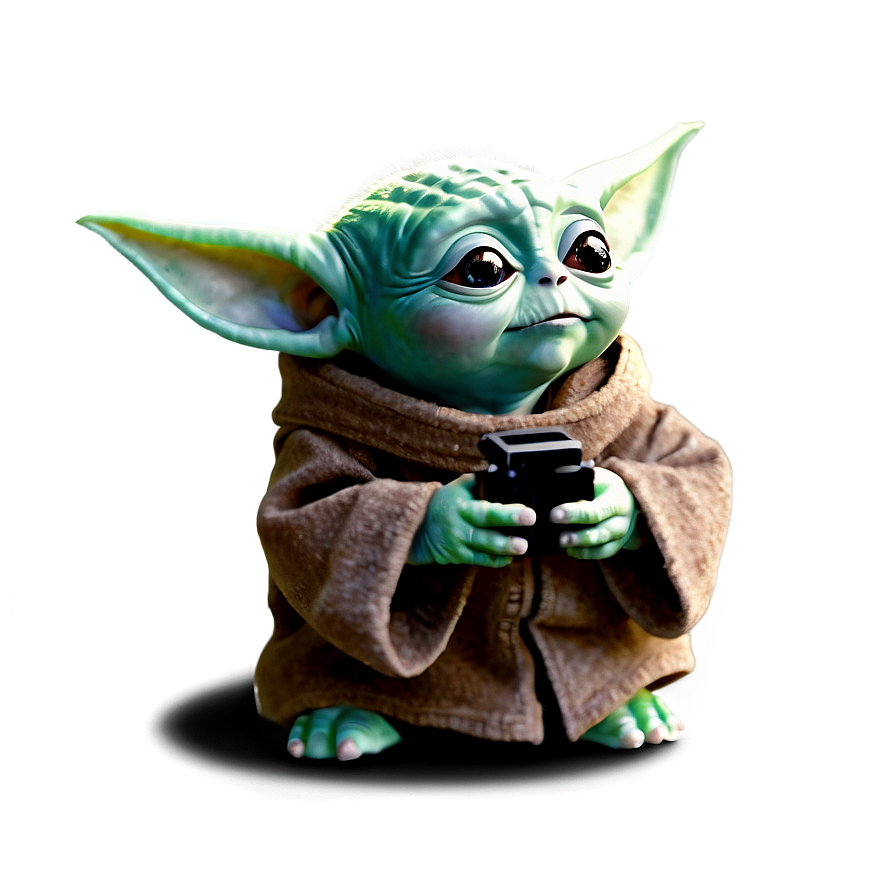 Curious Baby Yoda Png Qbr PNG Image