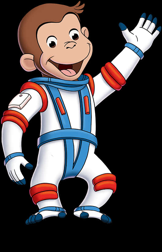 Curious George Astronaut Costume PNG Image