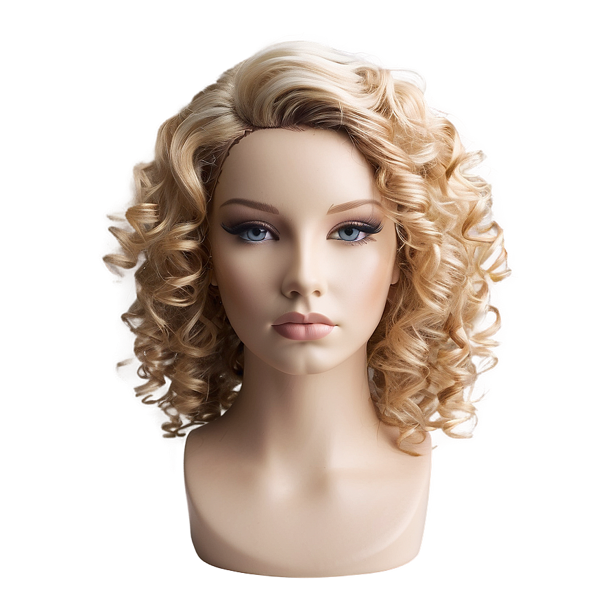 Curly Blond Hair Png 6 PNG Image