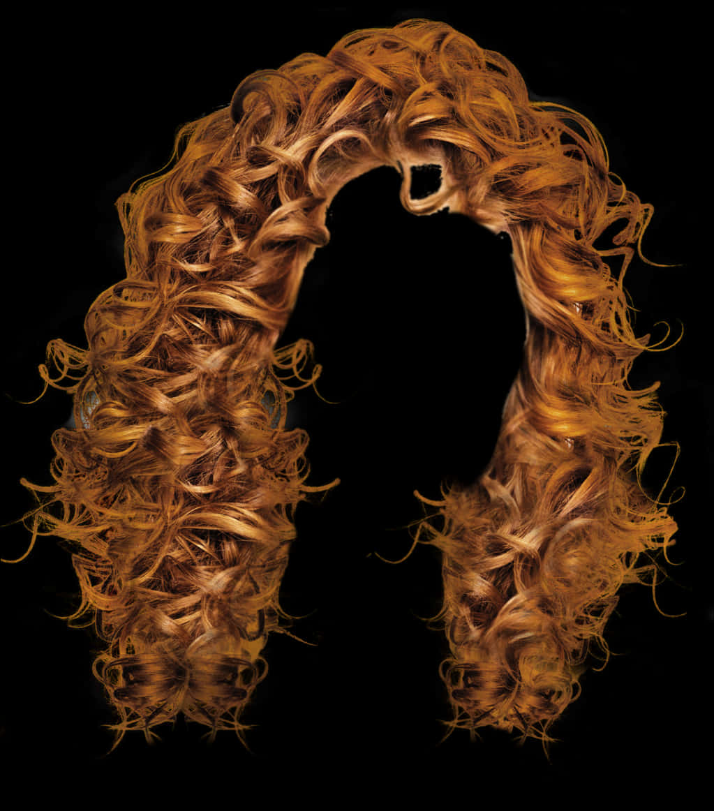 Curly Hair Arch Silhouette PNG Image