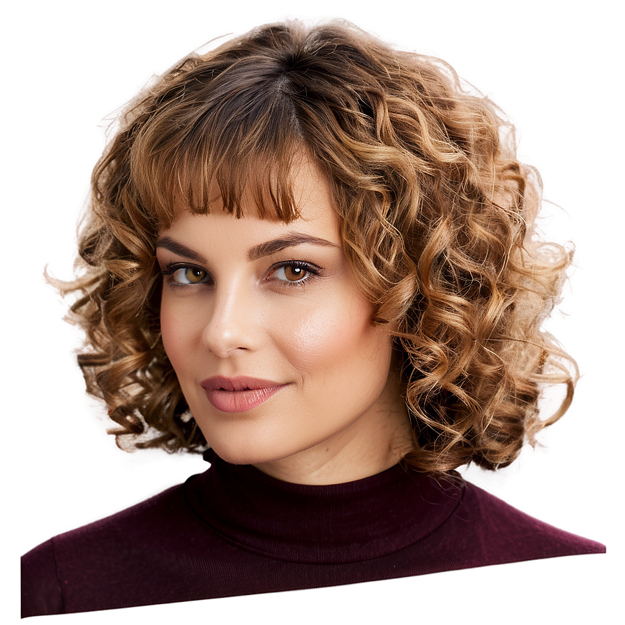 Curly Hair Bob Cut Png Fmi47 PNG Image