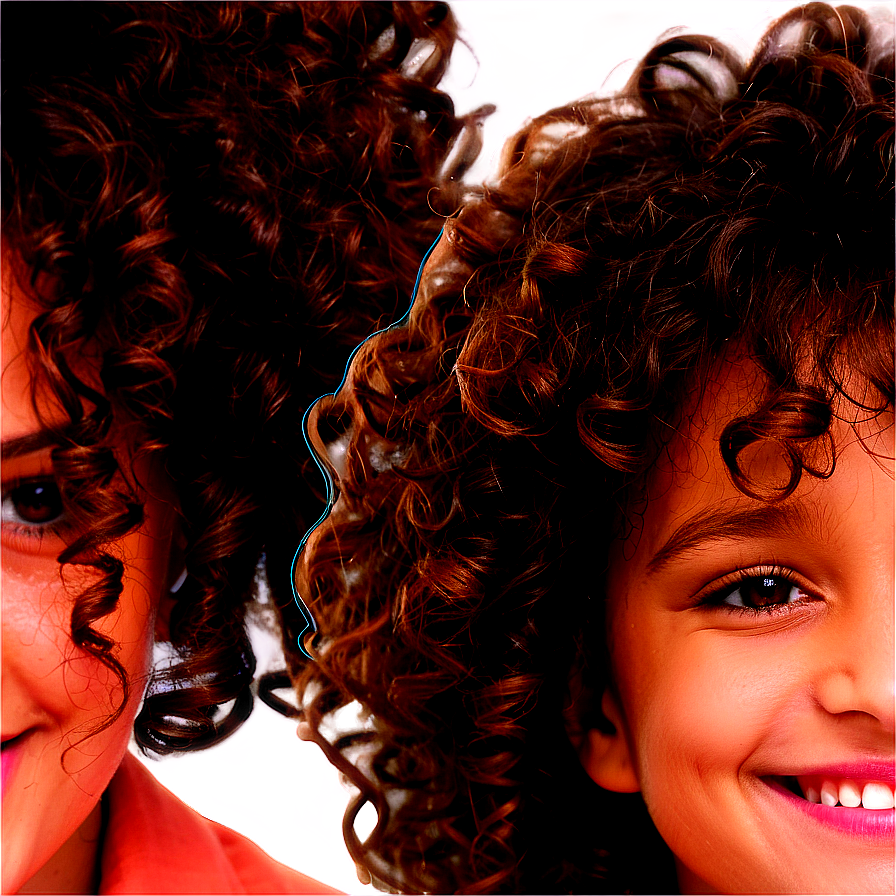 Curly Hair Smiling Face Png 05242024 PNG Image