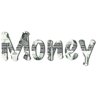 Currency Styled Word Money PNG Image