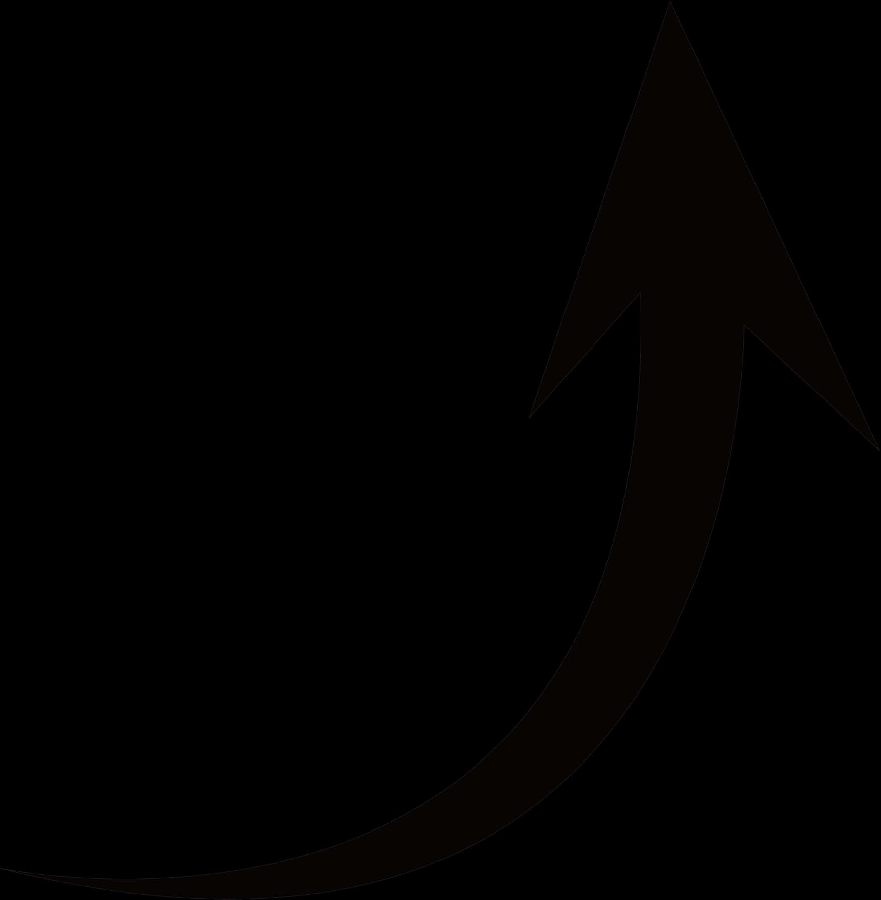 Curved Arrow Icon PNG Image