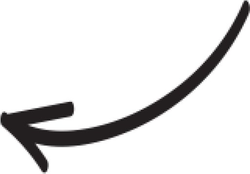 Curved Hand Drawn Arrow PNG Image