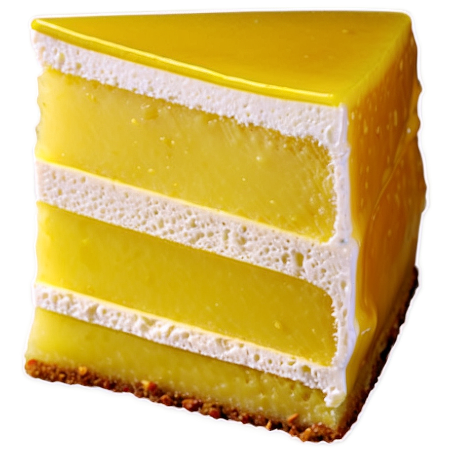 Custard Cake Slice Png 48 PNG Image