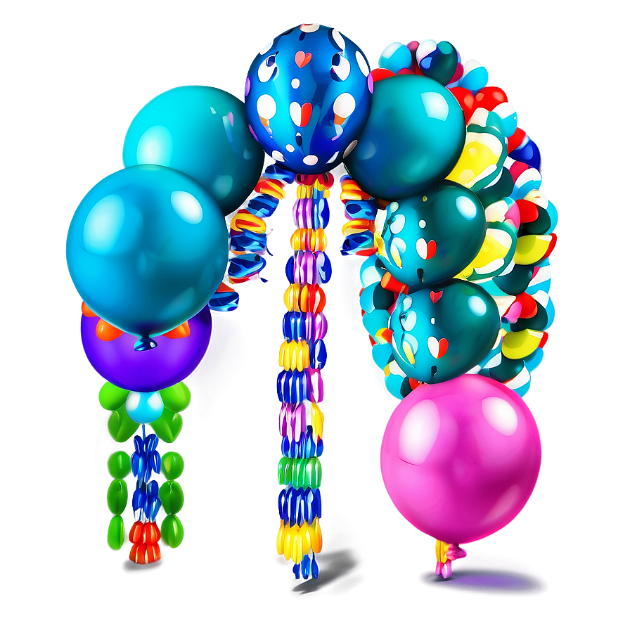 Custom Balloon Garland Creations Png 06282024 PNG Image