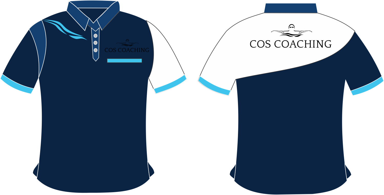 Custom Blue Polo Shirt Design C O S Coaching PNG Image