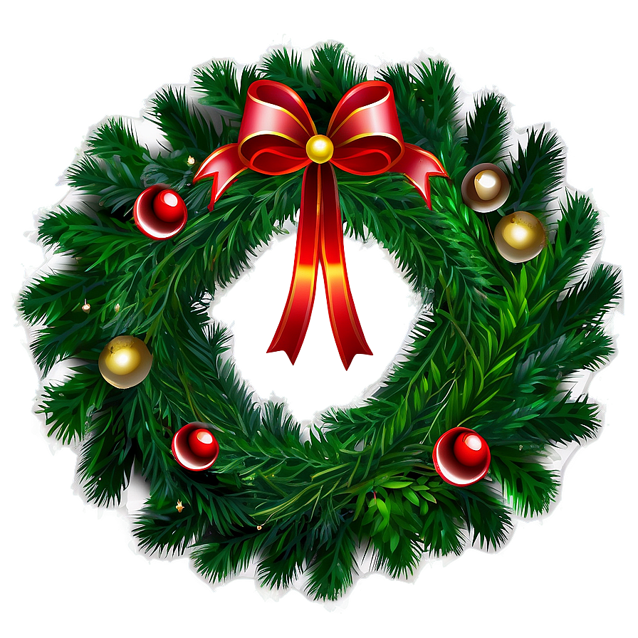 Custom Christmas Wreath Png Bsg PNG Image