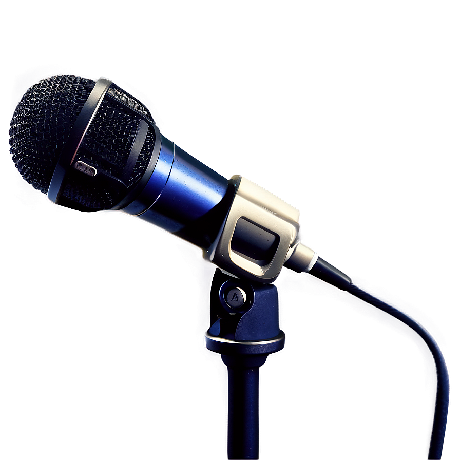 Custom Design Microphone On Stand Png Suf PNG Image