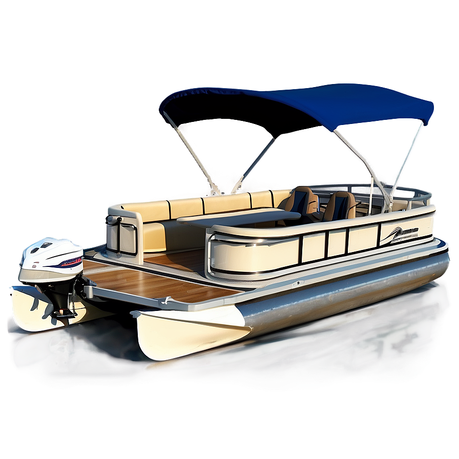 Custom Designed Pontoon Boat Png 06292024 PNG Image