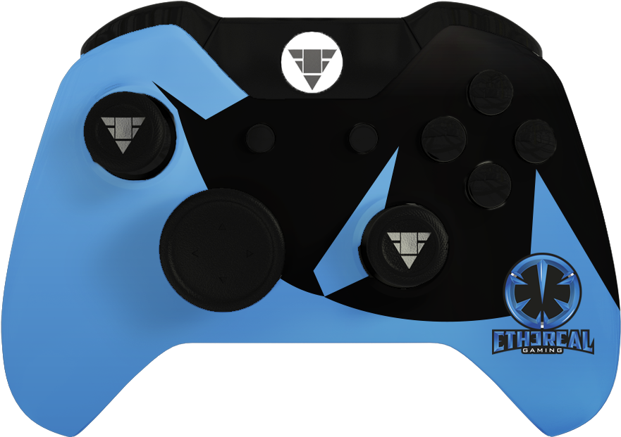 Custom Ethereal Gaming Controller Design PNG Image