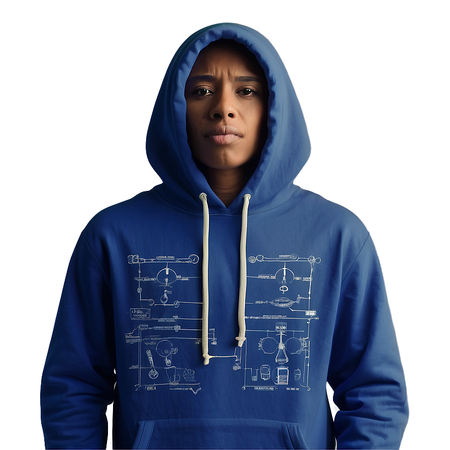 Custom Hoodie Blueprint Png 1 PNG Image