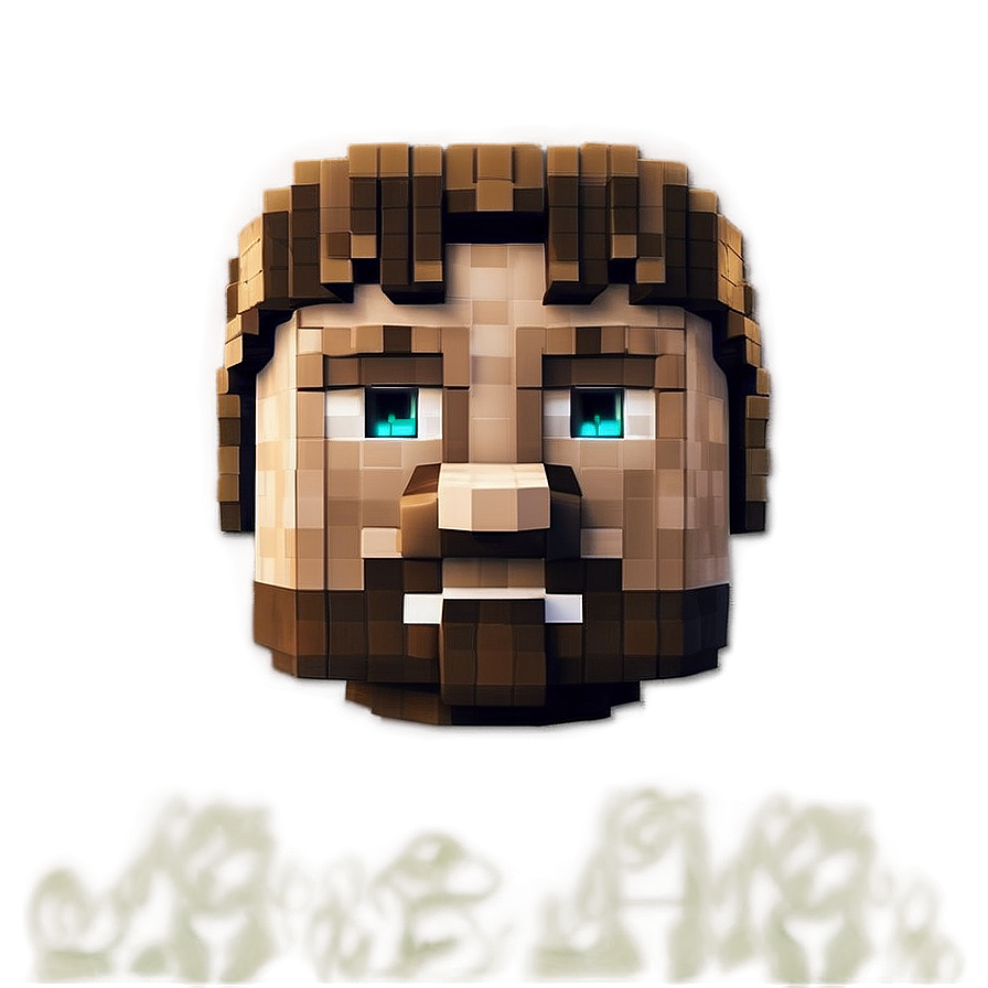 Custom Minecraft Steve Head Png 06282024 PNG Image