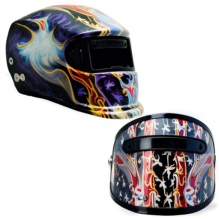 Custom Painted Welding Helmet Png Ral PNG Image