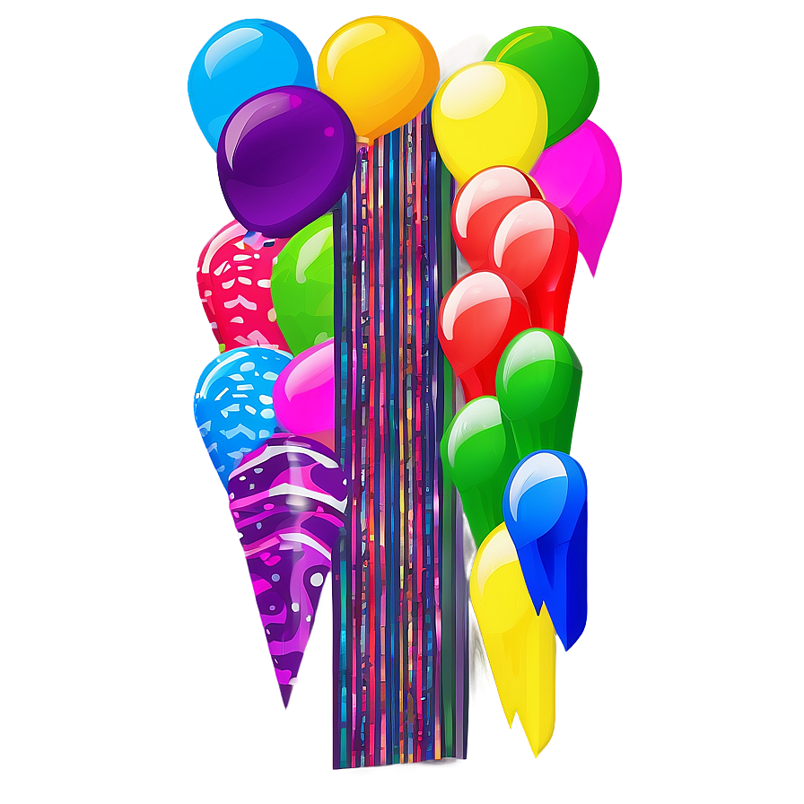 Custom Party Streamers Png 06282024 PNG Image