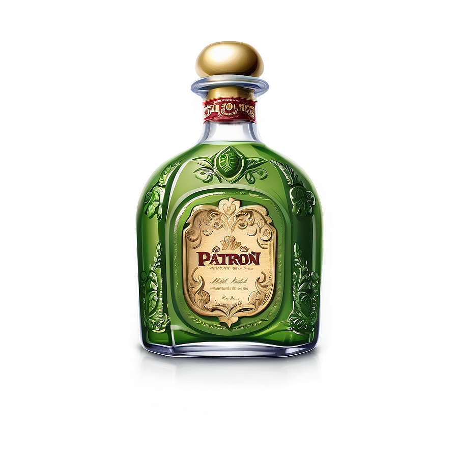 Custom Patron Bottle Artwork Png 20 PNG Image