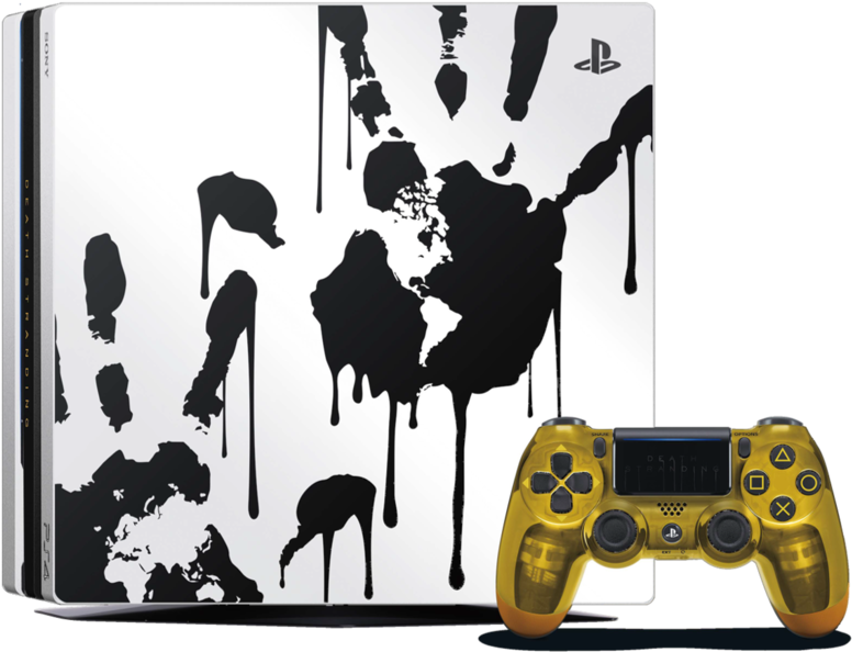 Custom Play Station4 Consoleand Controller PNG Image