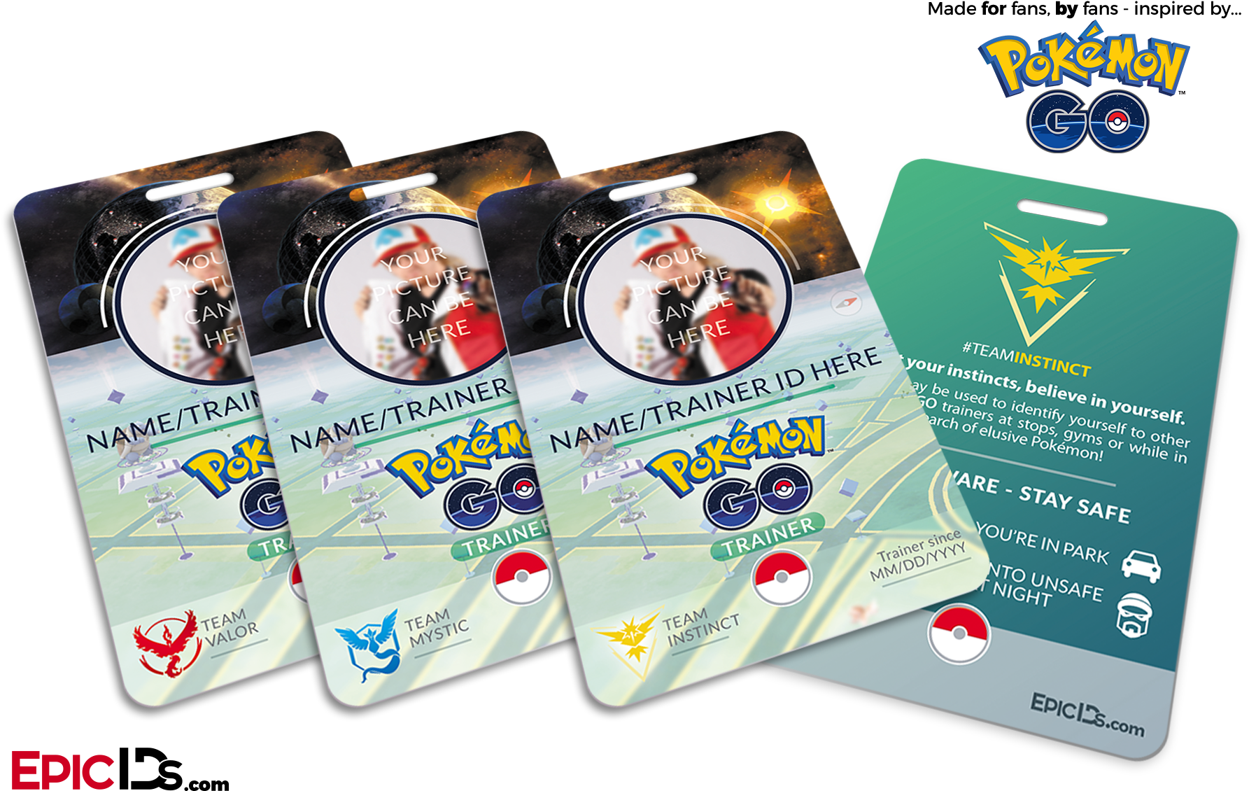 Custom Pokemon Go Trainer I D Cards PNG Image