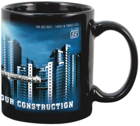 Custom Printed Corporate Mug PNG Image