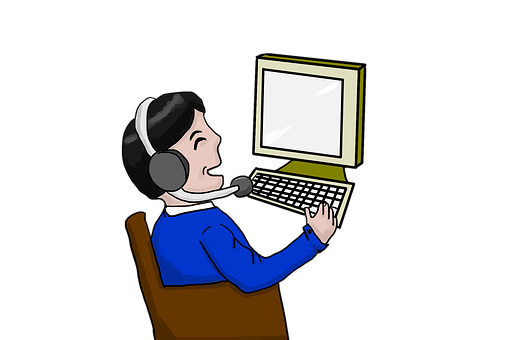 Customer Service Representative Cartoon PNG Image