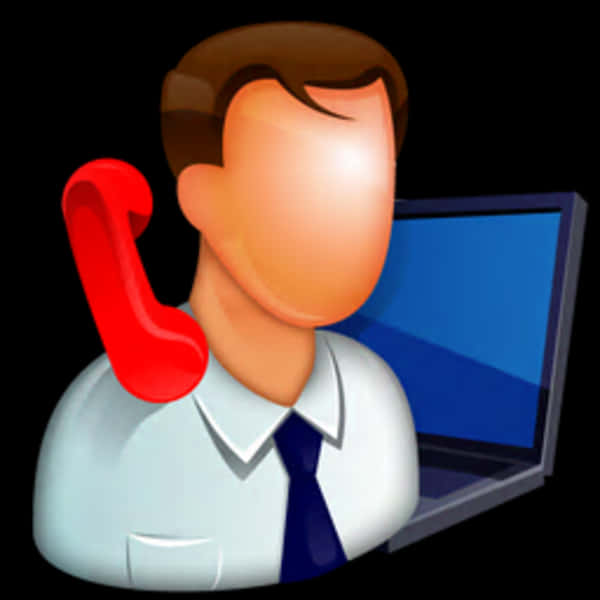 Customer Support Call Icon PNG Image