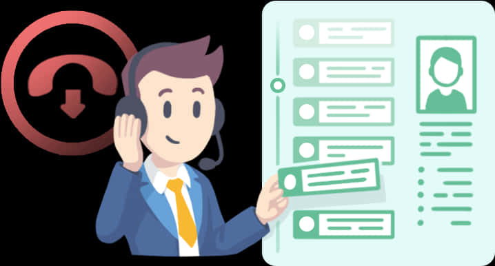 Customer Support Representative Online Help PNG Image