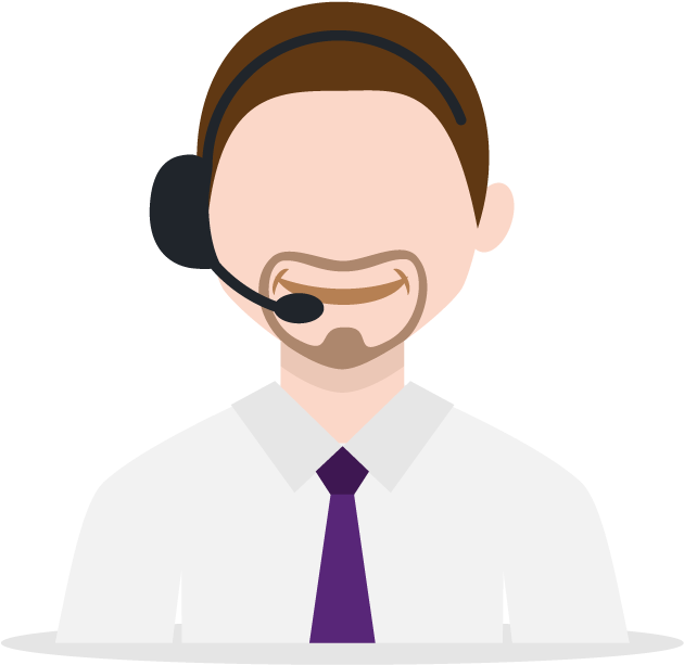 Customer Support Representative Vector PNG Image