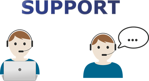 Customer Support Representatives Cartoon PNG Image