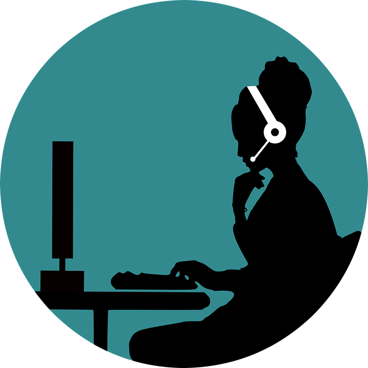 Customer Support Silhouette PNG Image