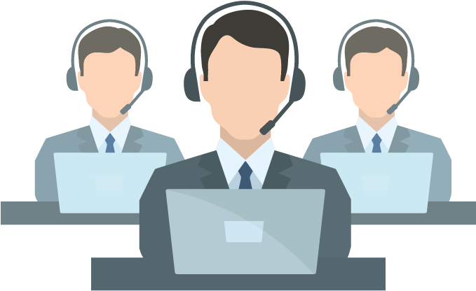 Customer Support Team Vector PNG Image