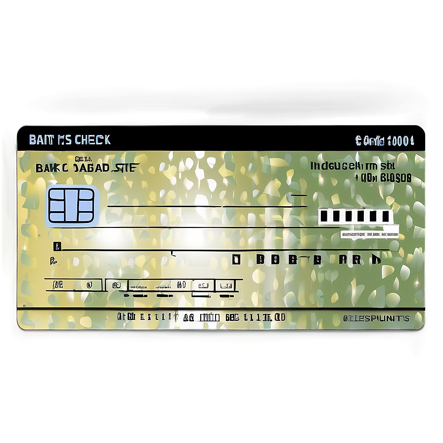 Customizable Bank Check Layout Png Xhi PNG Image