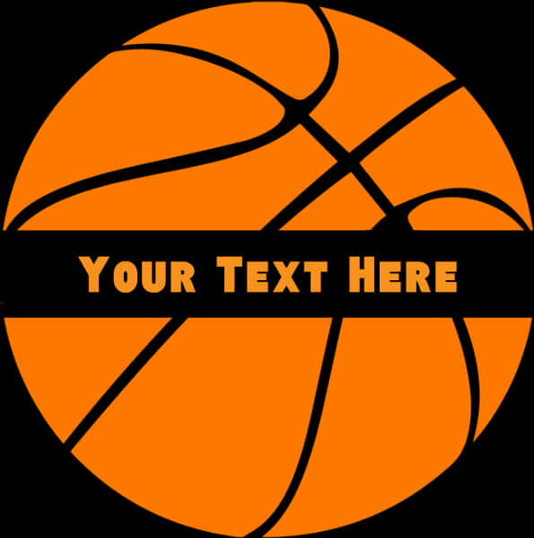 Customizable Basketball Graphic PNG Image