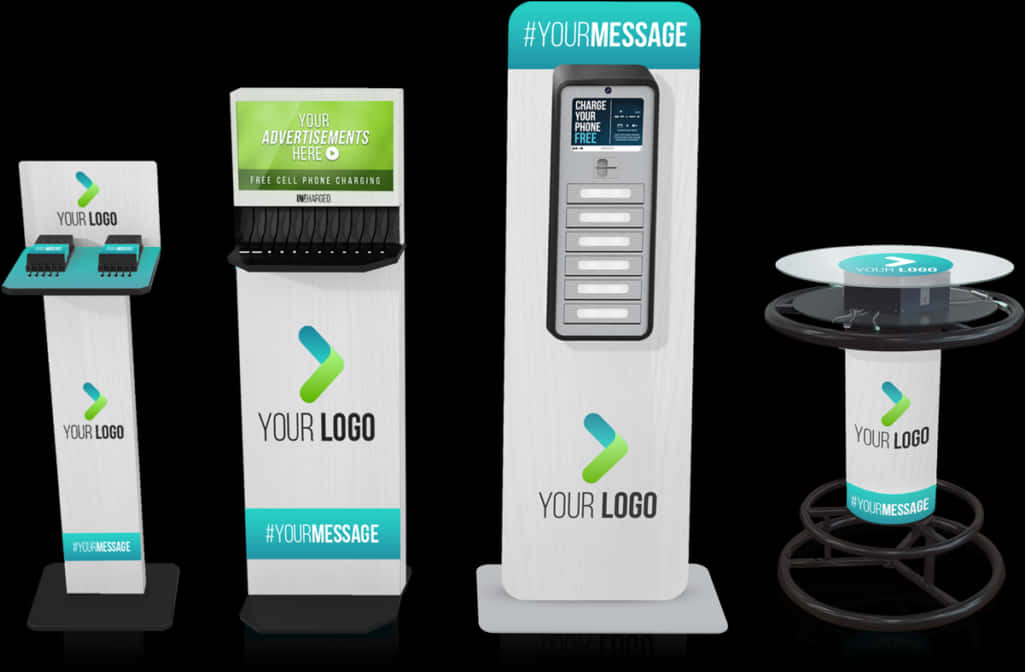 Customizable Phone Charging Stations PNG Image