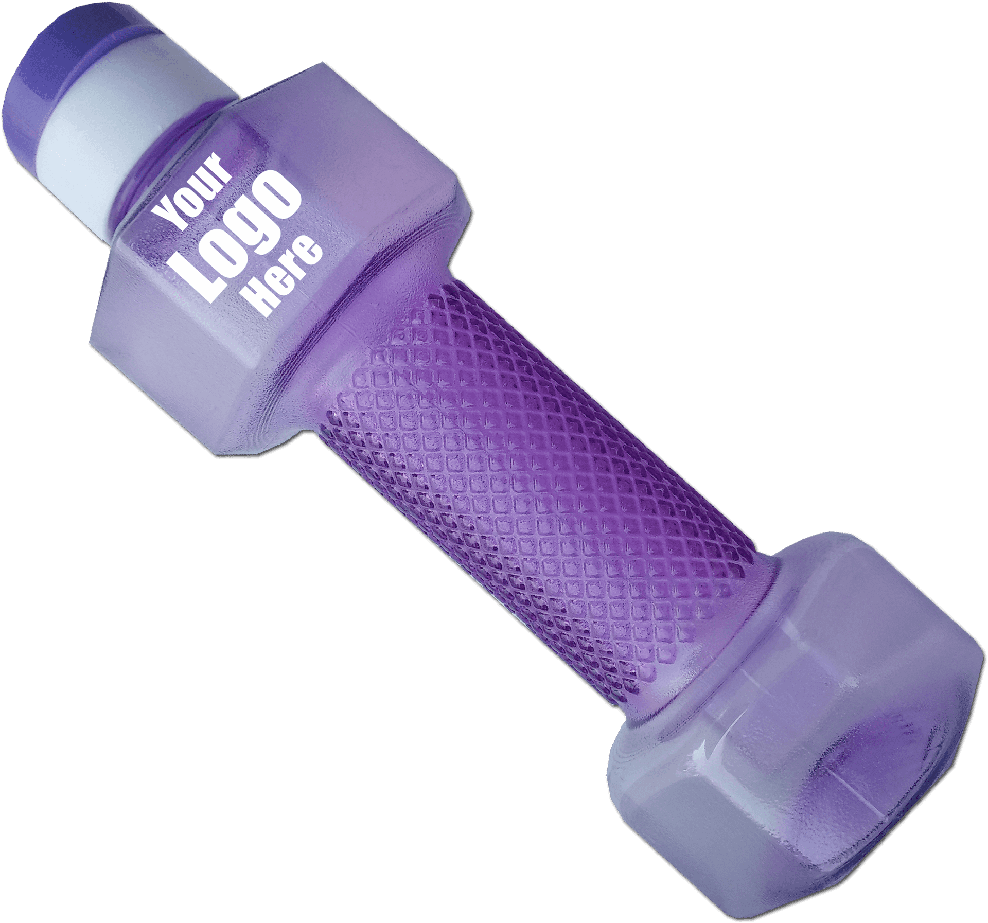 Customizable Purple Dumbbell PNG Image