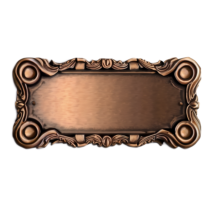 Customized Bronze Nameplate Png Ral PNG Image