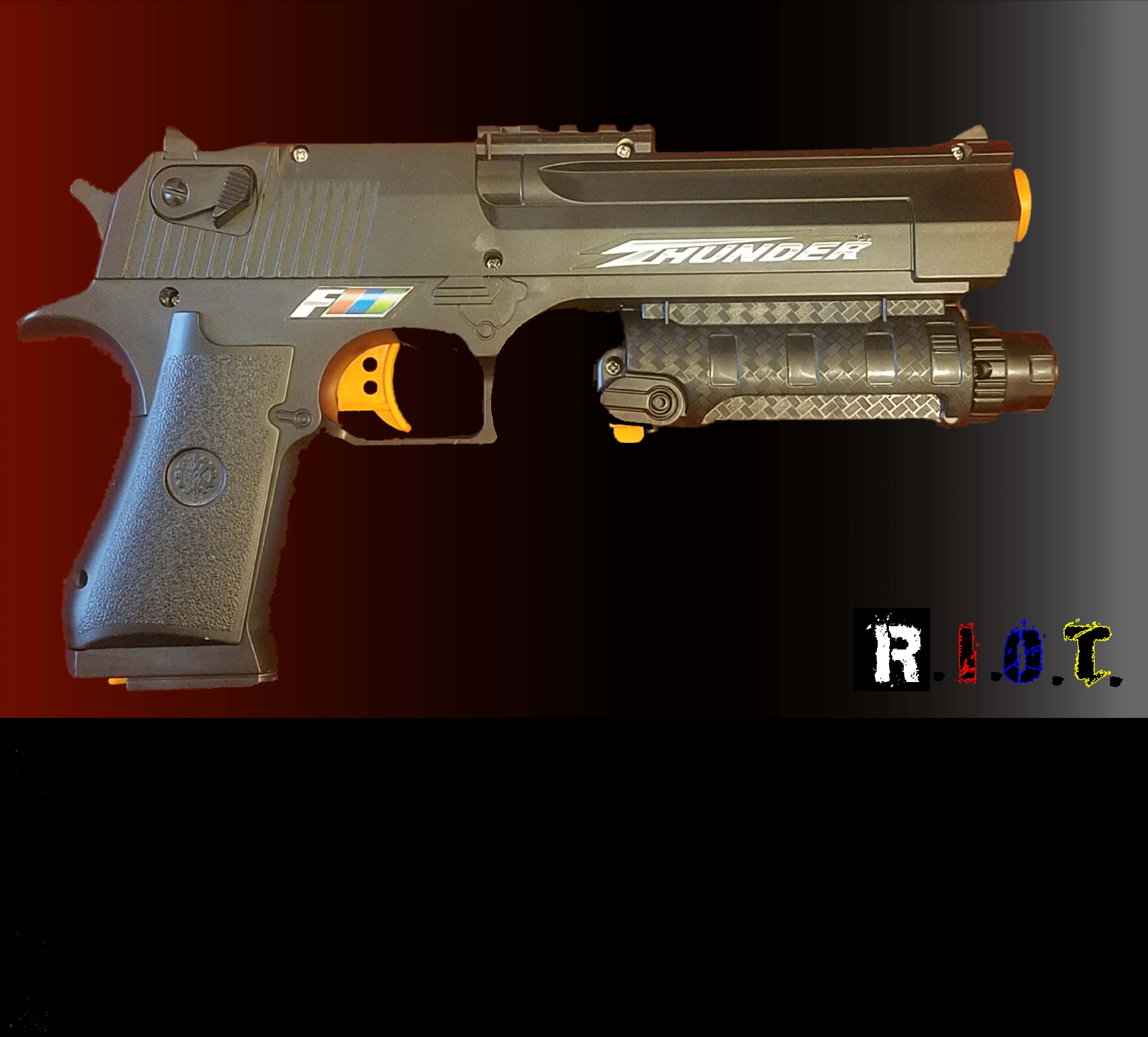 Customized Desert Eagle Pistol PNG Image