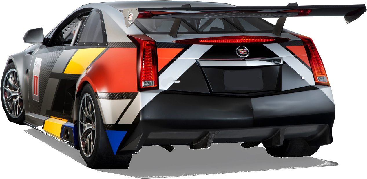 Customized Race Car Rear View PNG Image