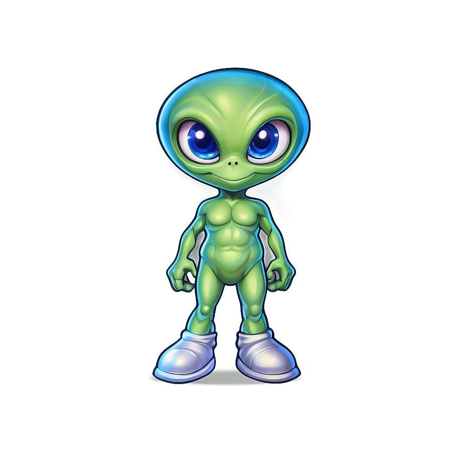 Cute Alien Mascot Png Thu PNG Image