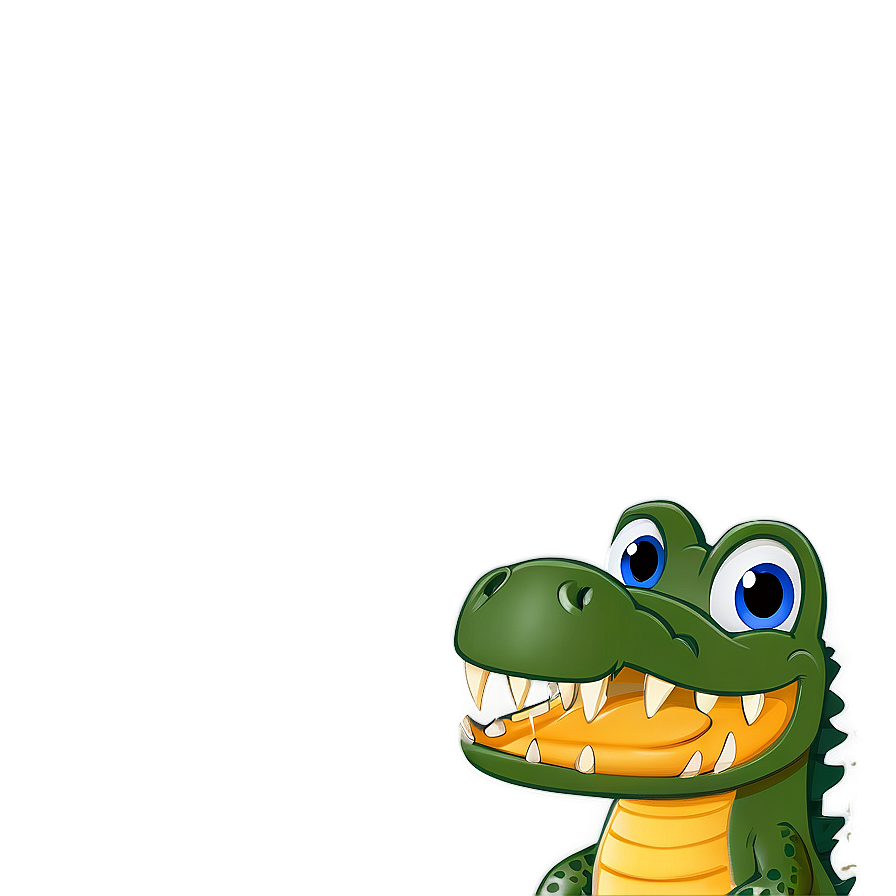 Cute Alligator Character Png Dep30 PNG Image