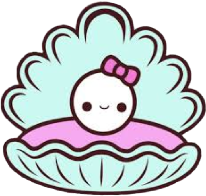 Cute Animated Seashell Character PNG Image