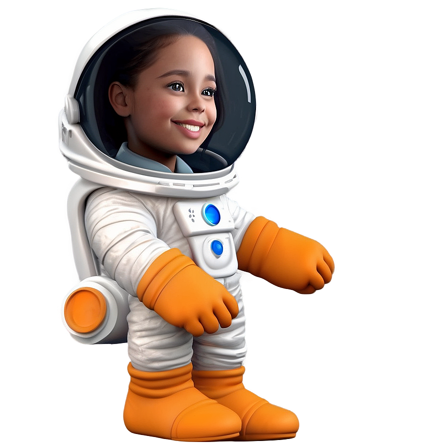 Cute Astronaut Character Png 7 PNG Image