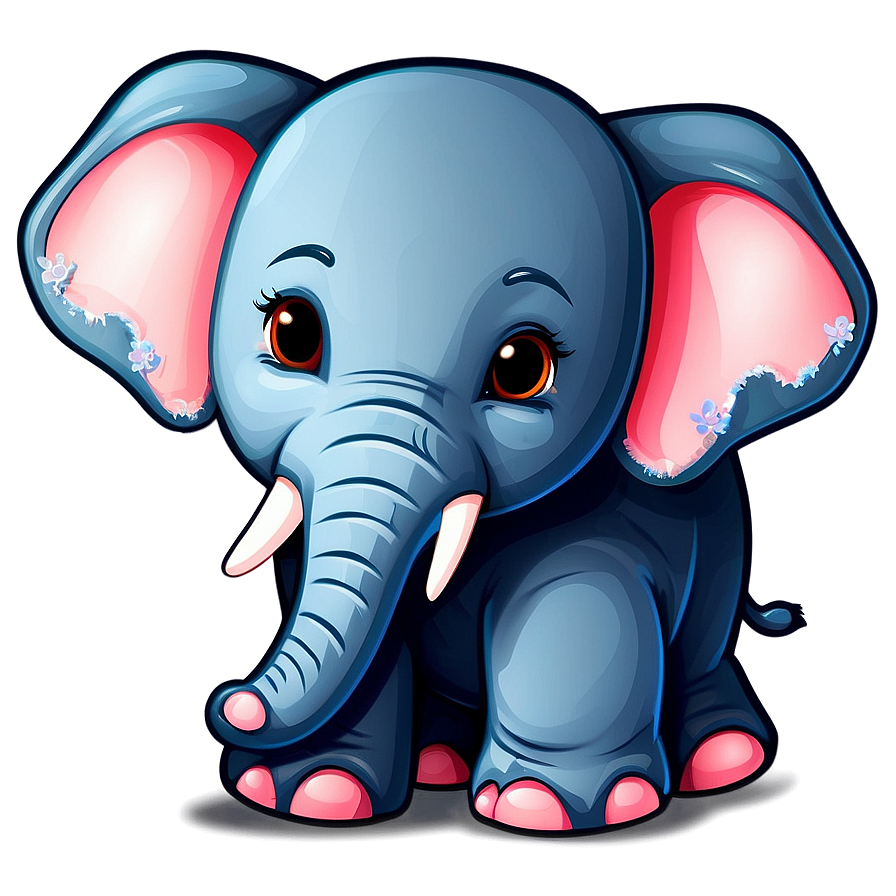 Cute Baby Elephant Illustration Png Ypt PNG Image