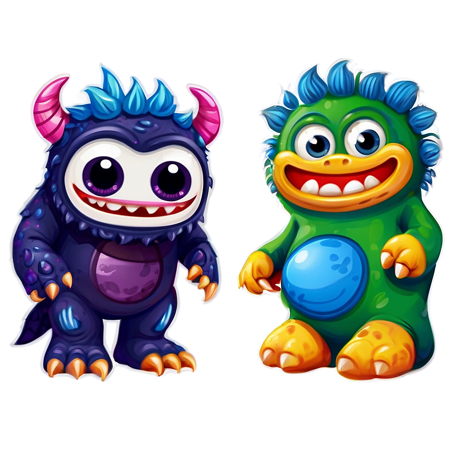 Cute Baby Monster Png 05232024 PNG Image