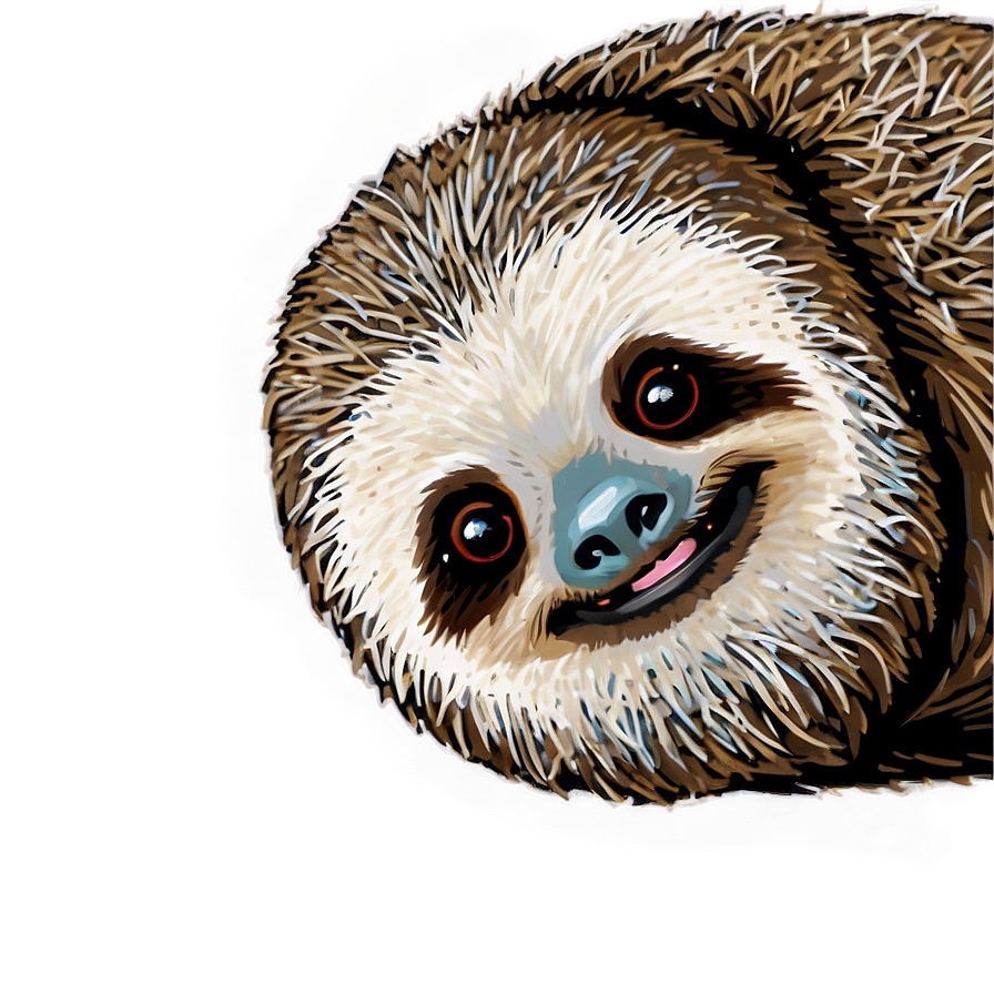 Cute Baby Sloth Png Xkq PNG Image