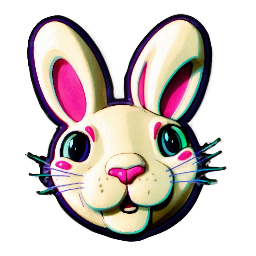 Cute Bad Bunny Stickers Png Frm PNG Image